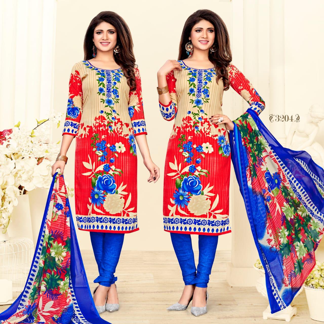 Kavya  Pure Crep Material   Tabby Silk Digital Print 